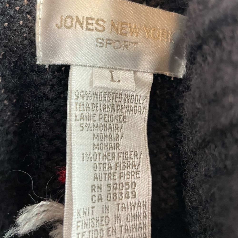 NWT Jones New York Sport Worsted Wool Turtleneck Sweater Size L - Picture 7 of 7